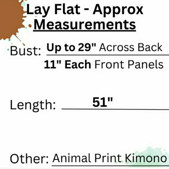 Kimono Leopard Swimsuit Cover Up Duster Zebra Wrap Top Tunic XL 🤎 NEW - Picture 9 of 11